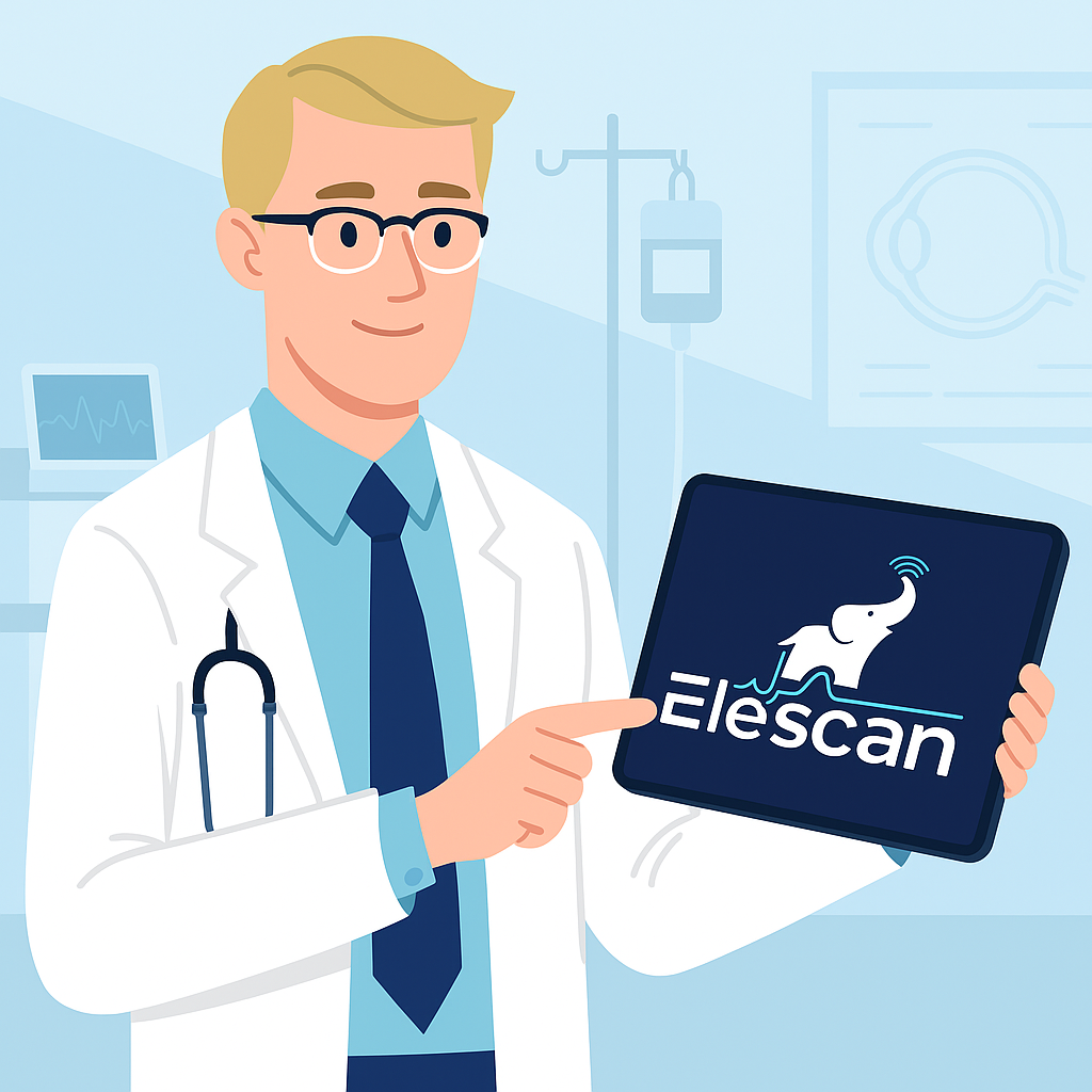 Physician using Elescan